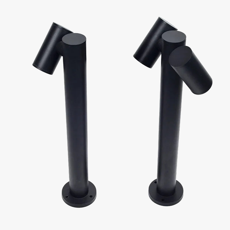 lampes de jardin lumineuses pour extérieur avec double tête