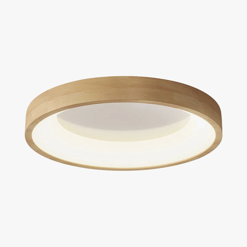 lampes de plafond en bois massif led simple japonais