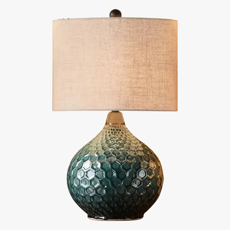 lampes de table en céramique vintage avec éclairage led moderne