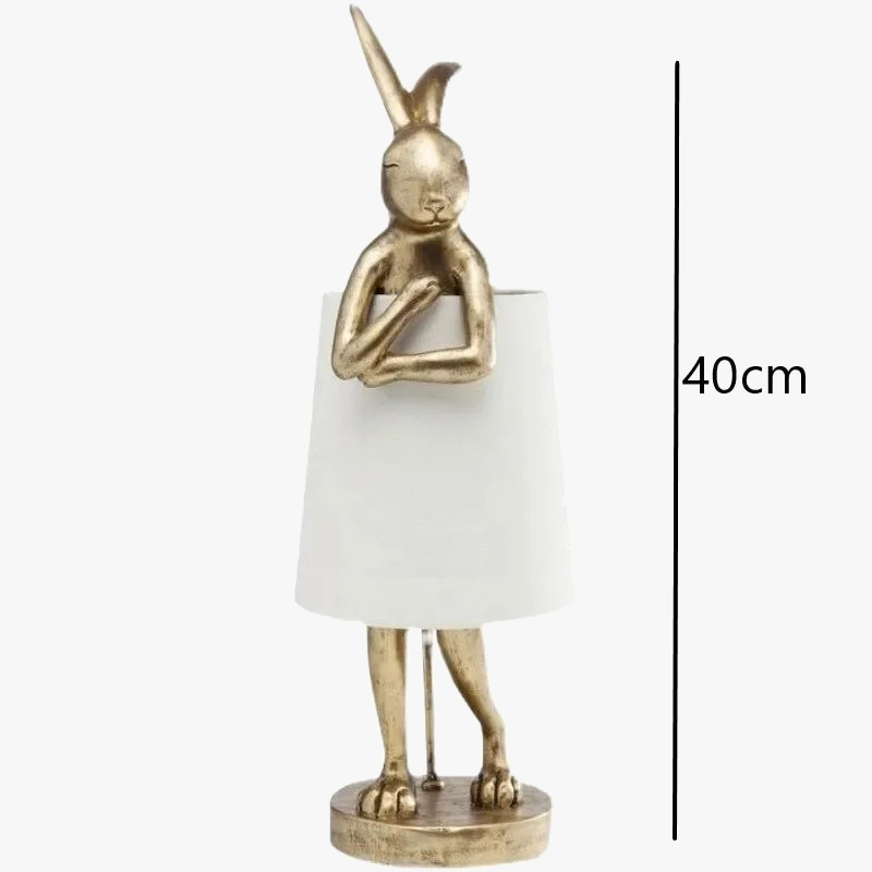 lampes de table lapin en résine décoration nordique créative