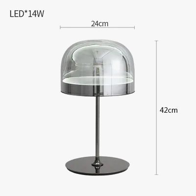 lampes de table nordiques en verre coloré pour intérieur élégant