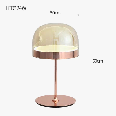 lampes de table nordiques en verre coloré pour intérieur élégant