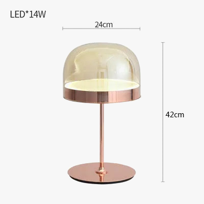 lampes de table nordiques en verre coloré pour intérieur élégant