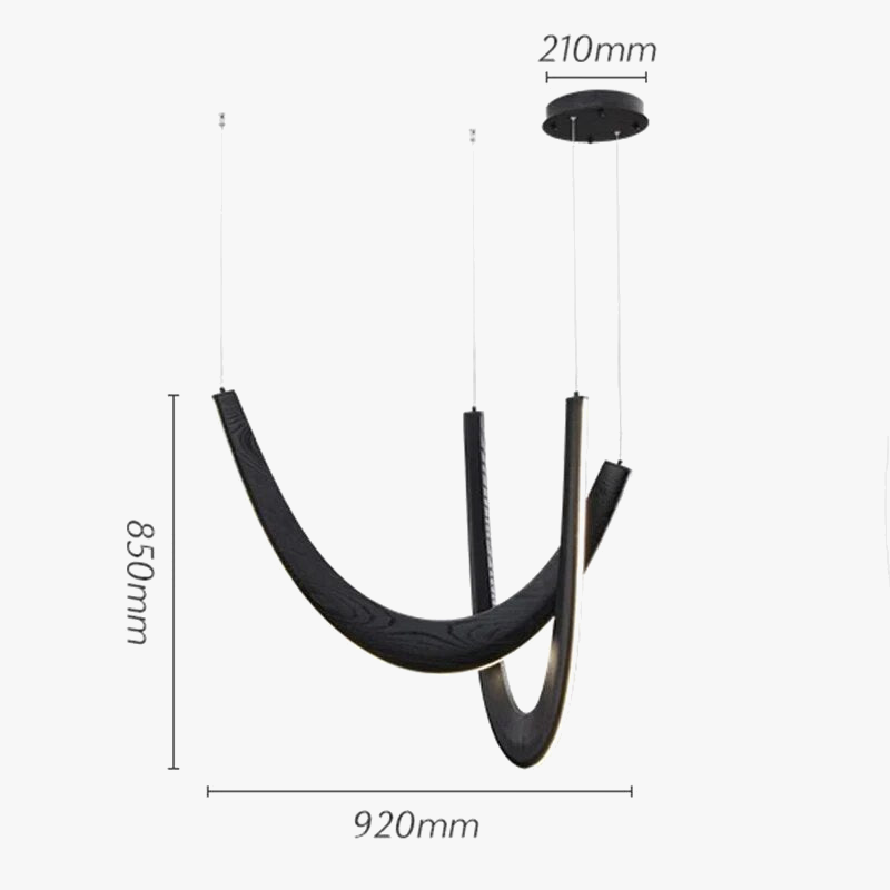 Lustre led suspendu au design moderne