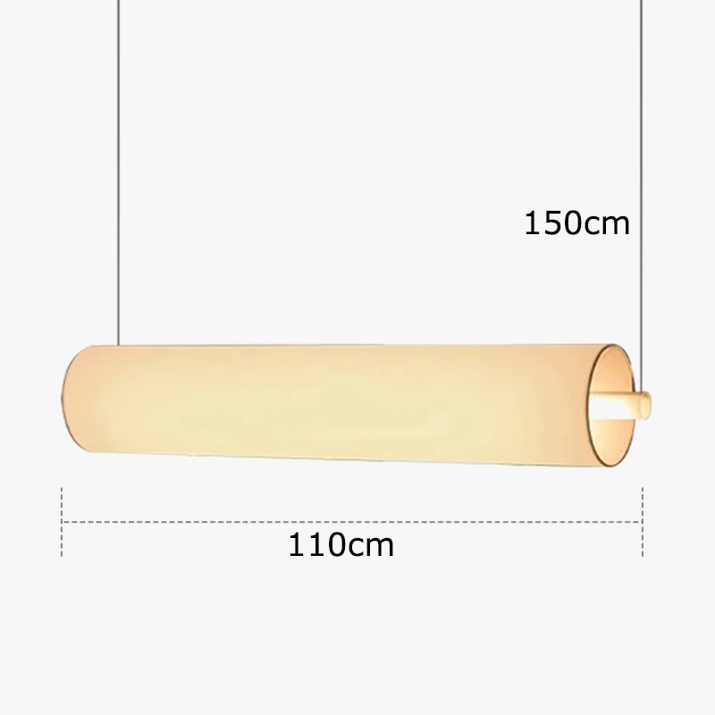 Lustre design led moderne en forme de cylindre