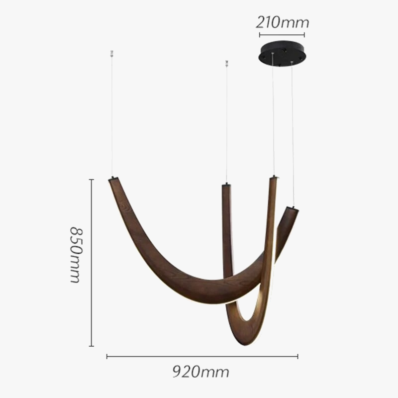 Lustre led suspendu au design moderne