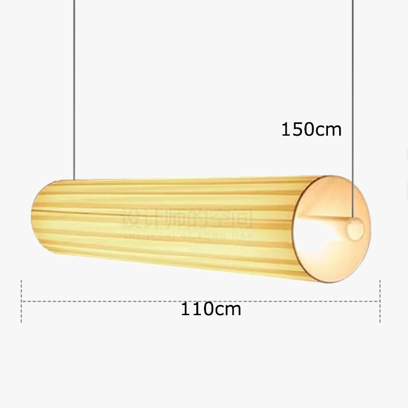 Lustre design led moderne en forme de cylindre