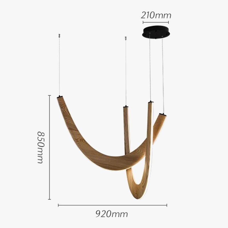 Lustre led suspendu au design moderne