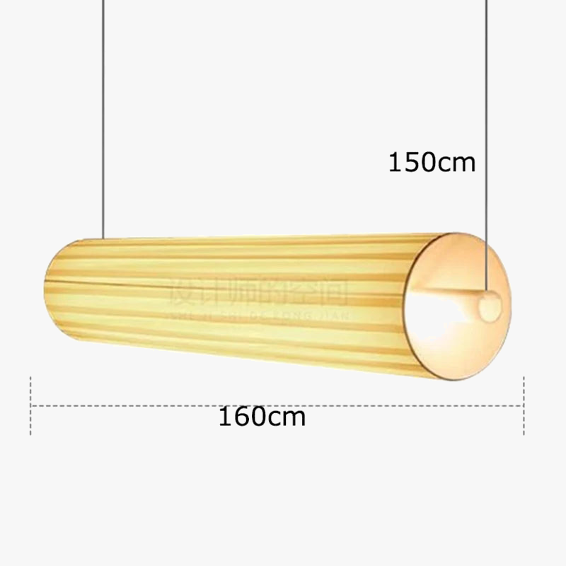 Lustre design led moderne en forme de cylindre