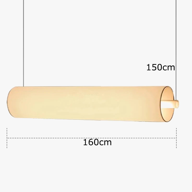 Lustre design led moderne en forme de cylindre