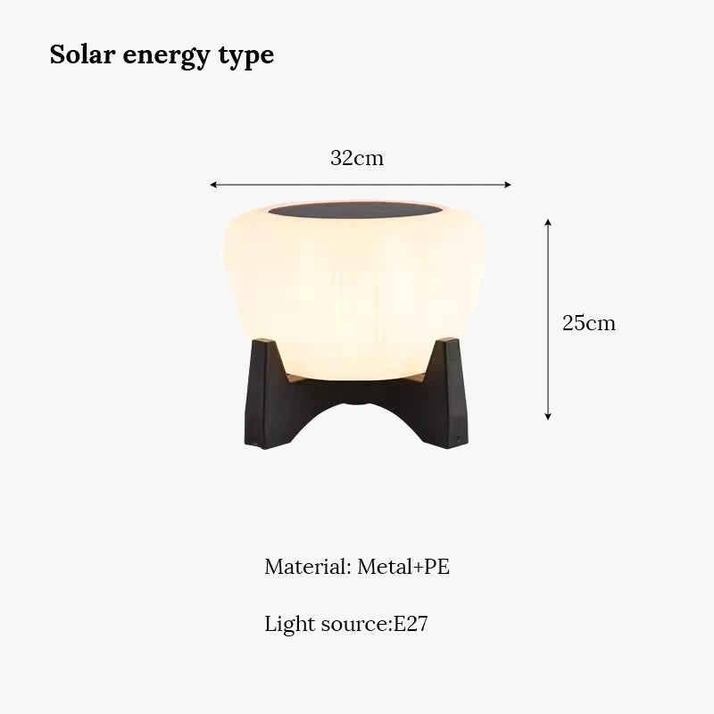 lampes solaires de jardin modernes pour extérieur villa