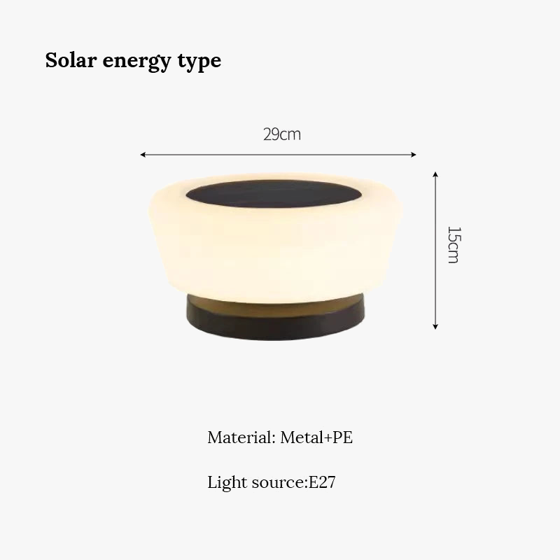 lampes solaires de jardin modernes pour extérieur villa