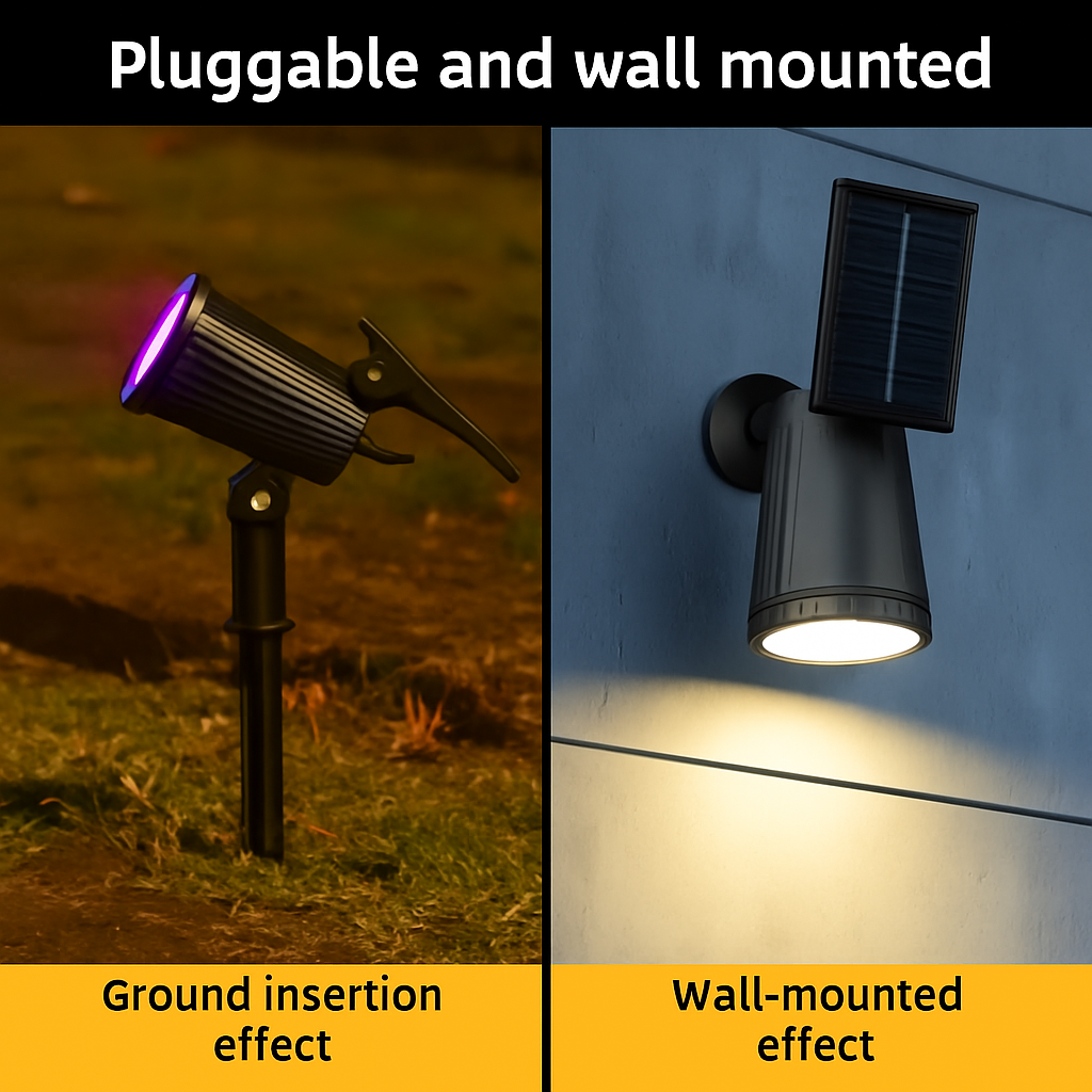 lampe solaire extérieure avec détecteur de mouvement et étanchéité