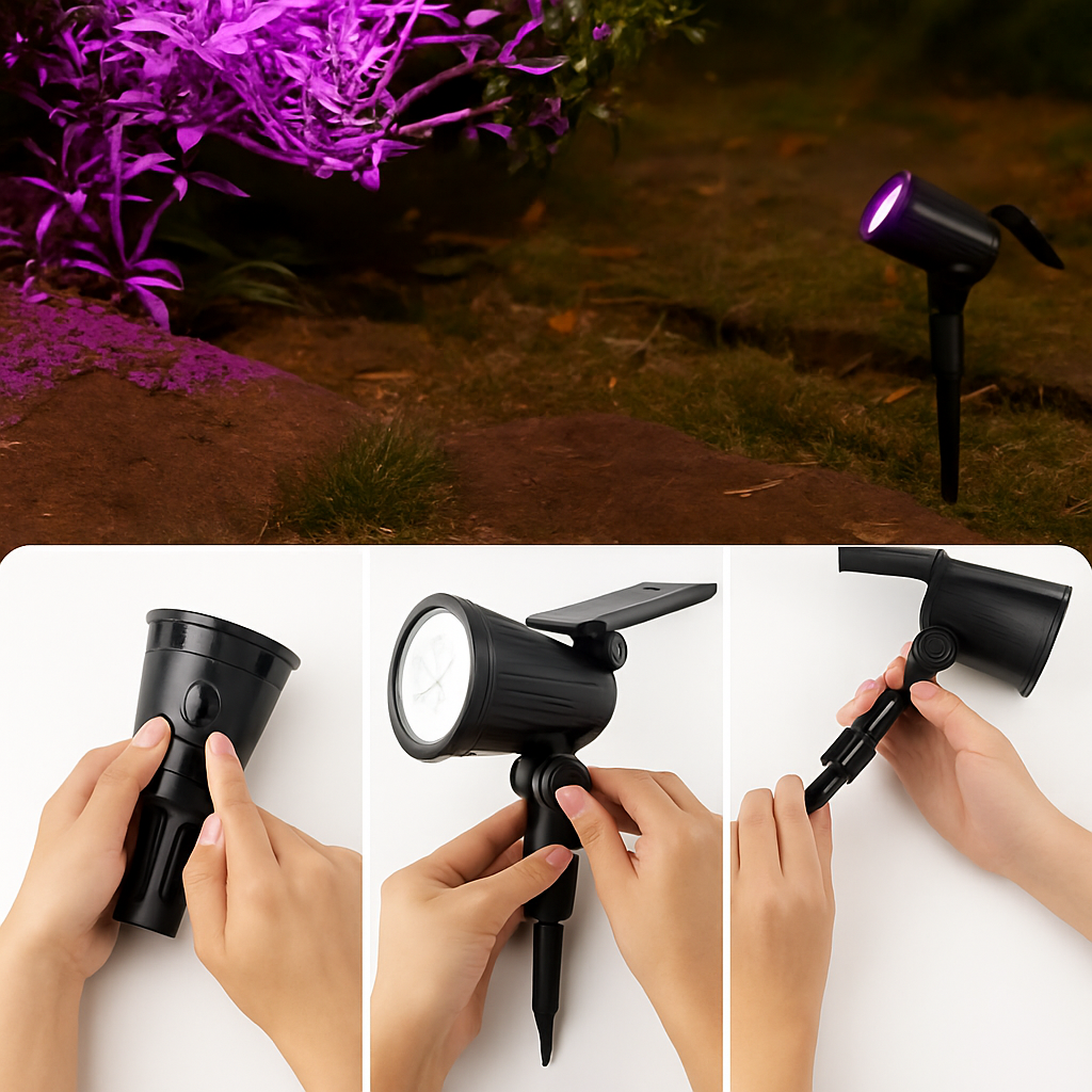 lampe solaire extérieure avec détecteur de mouvement et étanchéité