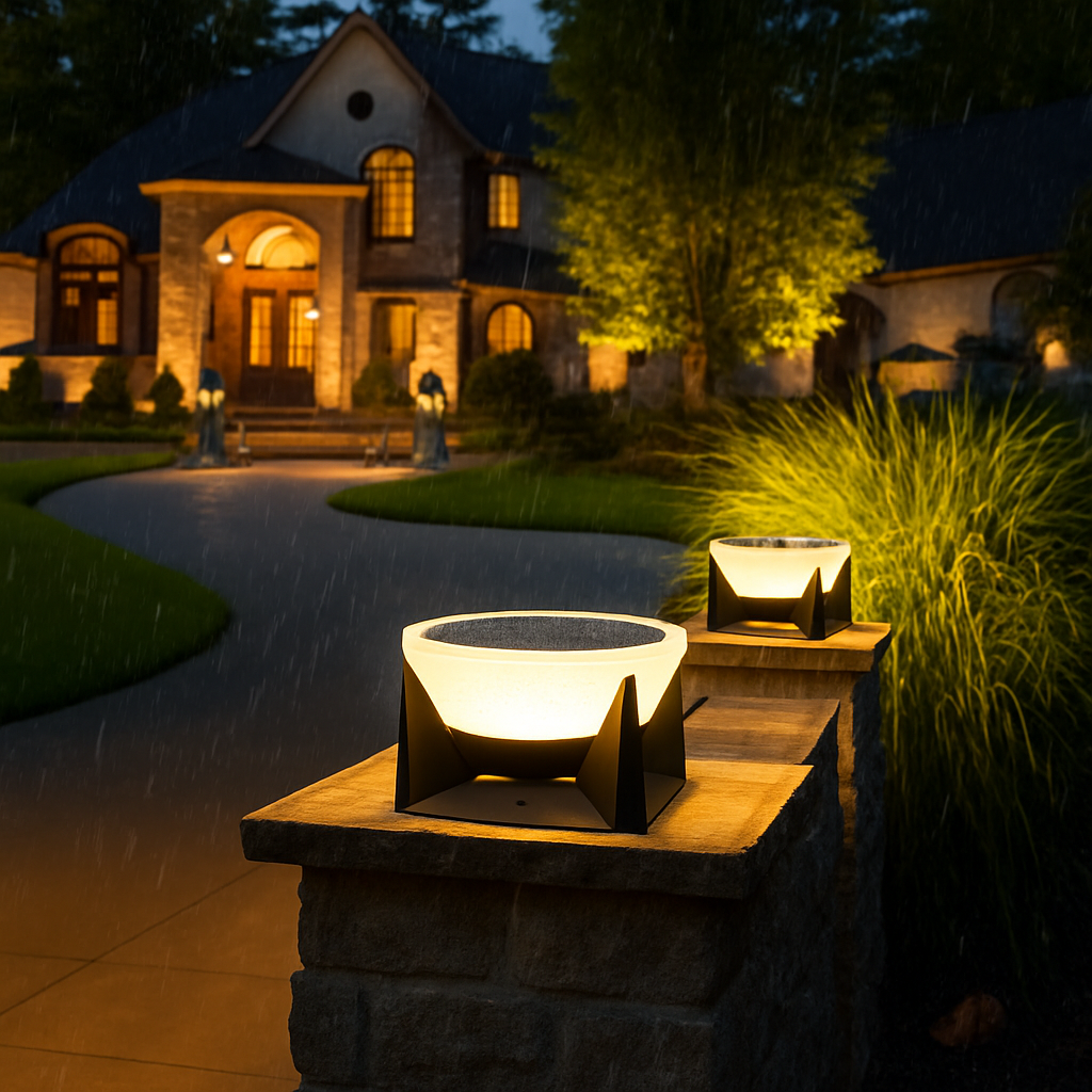 lampes solaires à led pour jardin et décoration extérieure