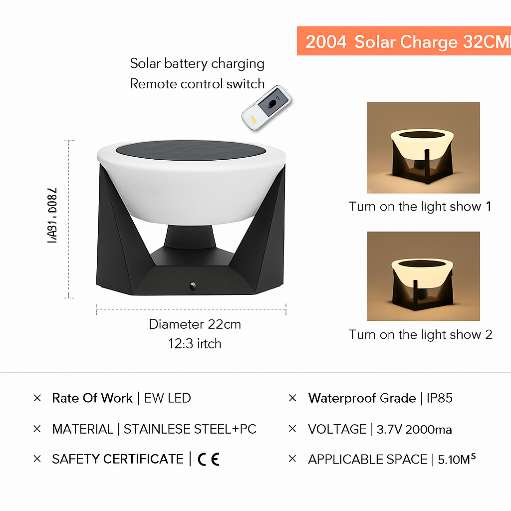 lampes solaires à led pour jardin et décoration extérieure