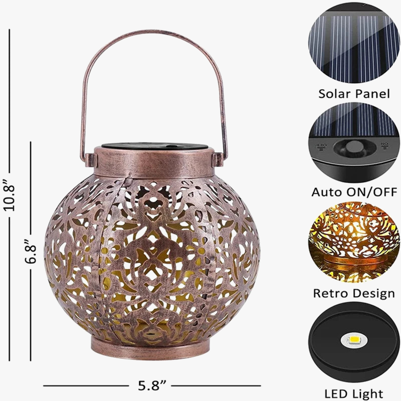 lampes solaires suspendues rétro pour jardin et extérieur