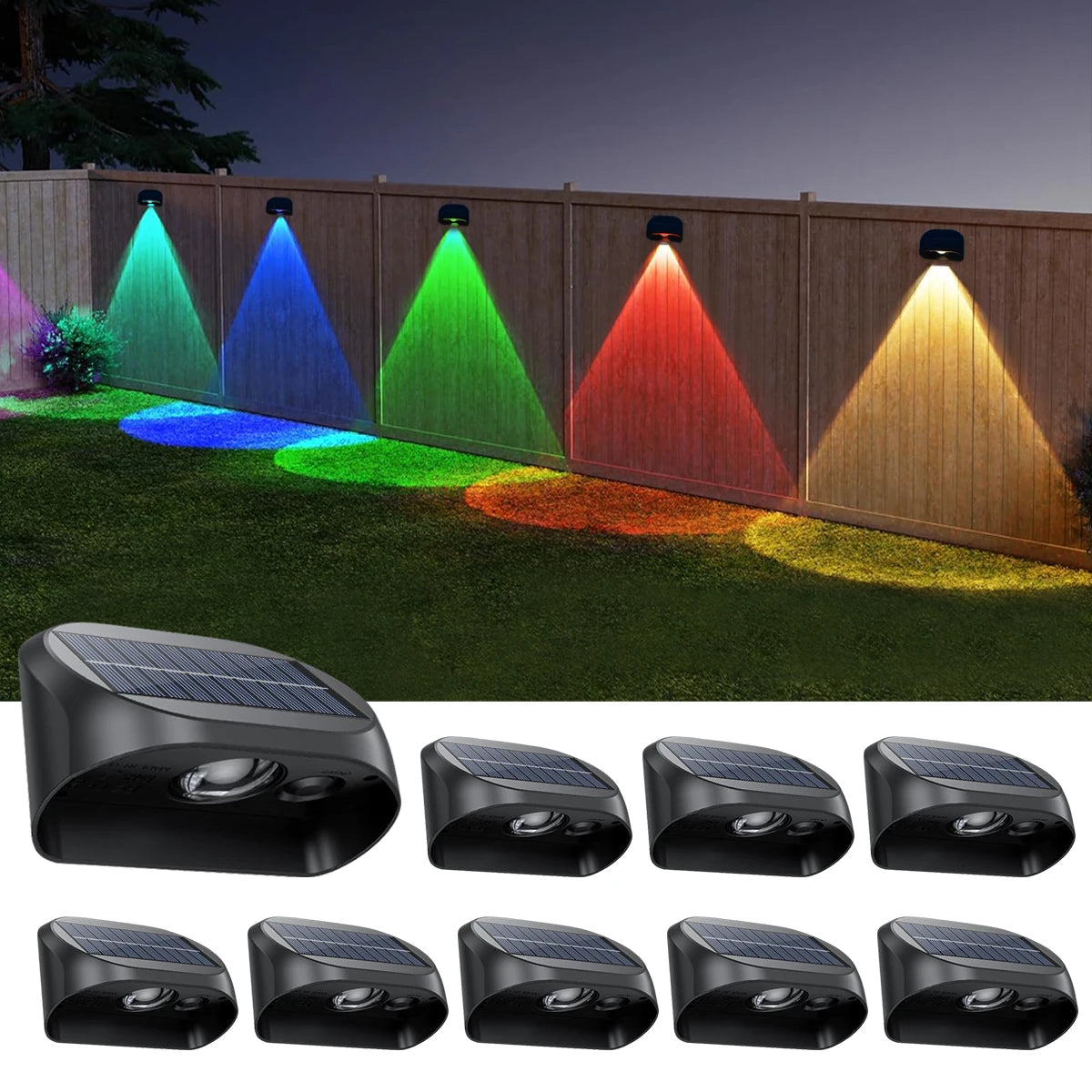 lampes solaires étanches pour éclairage extérieur crépuscule à aube