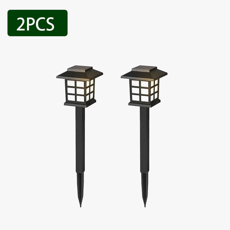 lampes solaires étanches pour décoration de jardin extérieur