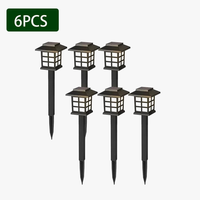 lampes solaires étanches pour décoration de jardin extérieur
