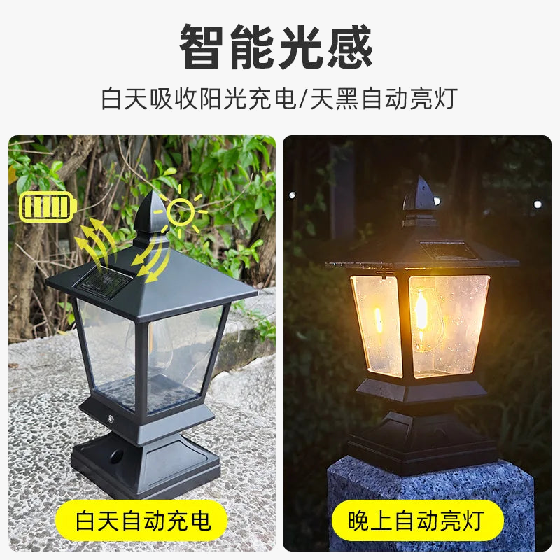 lampes solaires étanches pour jardin et extérieurs