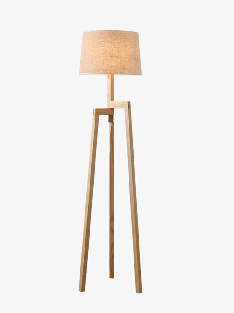 Lampes sur pied pour salon Vintage lampadaire en bois pied pour étude chambre chevet éclairage Led trépied lampe sur pied