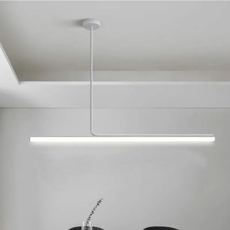 lampes suspendues led modernes longue bande décoratives d'intérieur