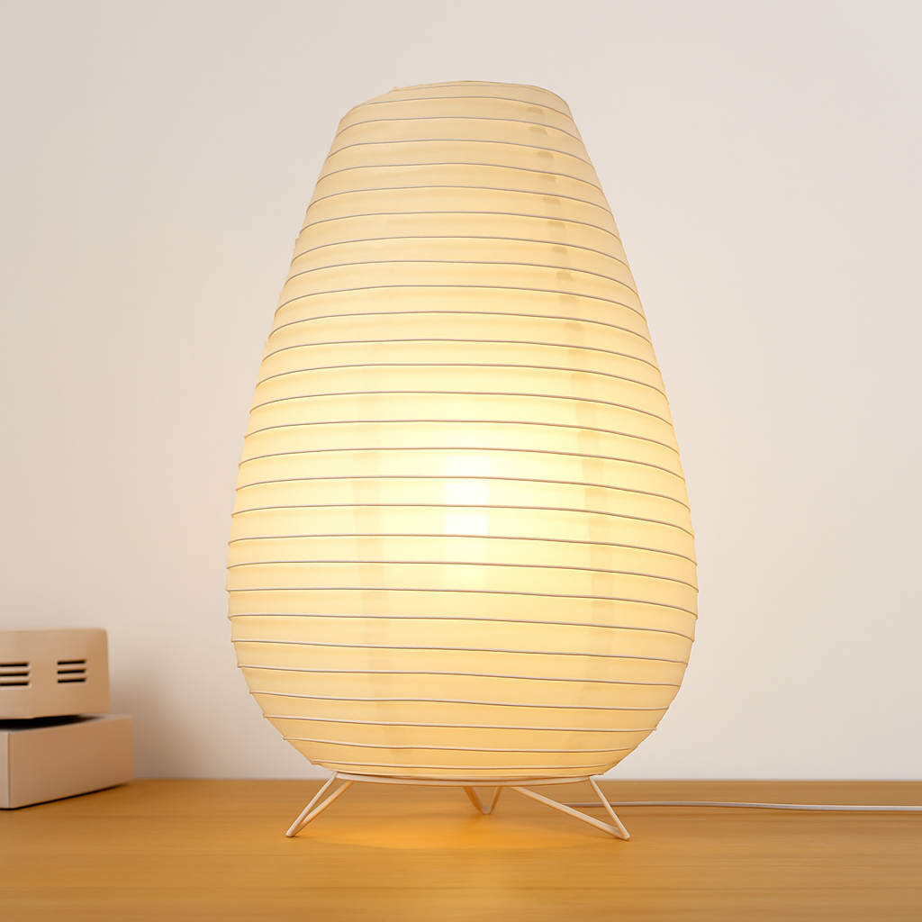 Lanterne en papier nordique lampe de Table Style japonais moderne salon bureau chambre chevet LED éclairage de nuit décor
