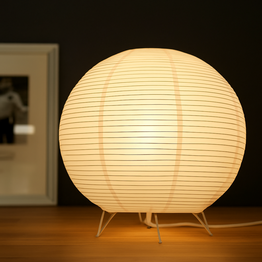 Lanterne en papier nordique lampe de Table Style japonais moderne salon bureau chambre chevet LED éclairage de nuit décor