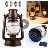 lanterne rétro portable pour camping lampe à pétrole à flamme dynamique