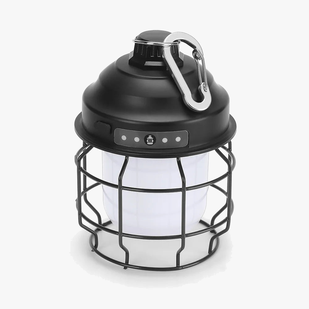 lanterne rétro rechargeable à LED pour jardin extérieur vintage