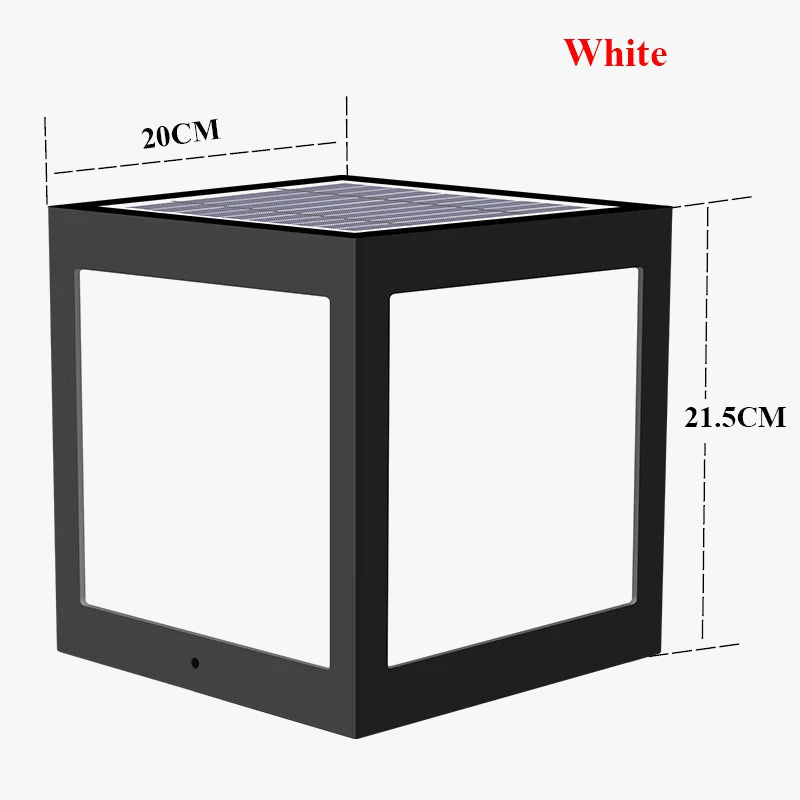 lanterne solaire colonne décorative pour jardin et extérieur