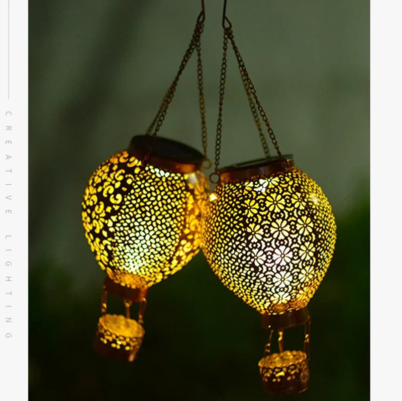 lanterne solaire extérieure rétro pour décoration de jardin