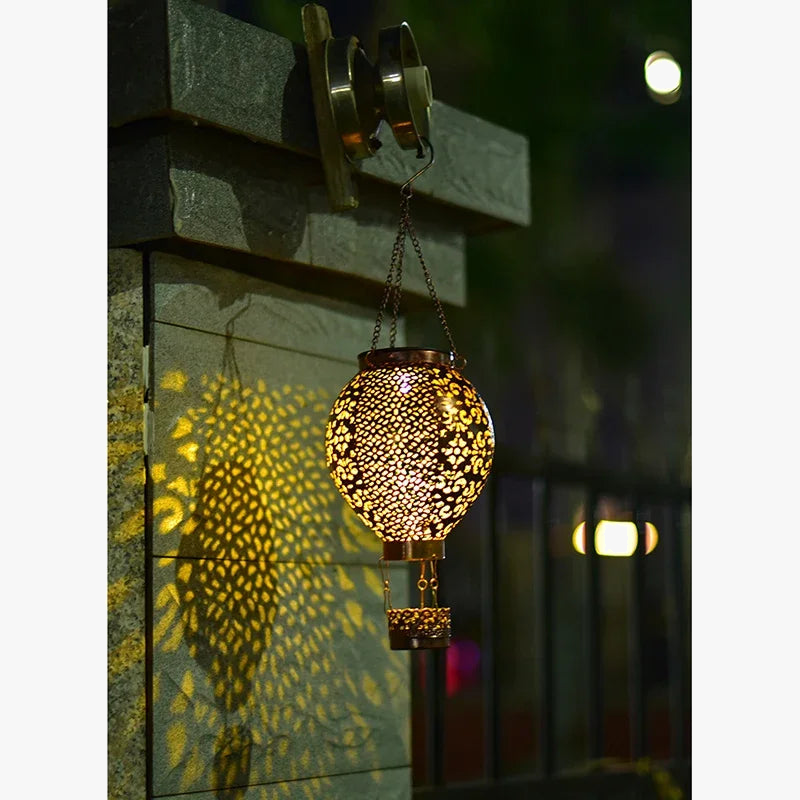 lanterne solaire extérieure rétro pour décoration de jardin