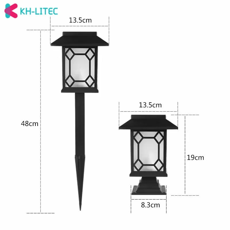 lanterne solaire rétro pour jardin et allée extérieure