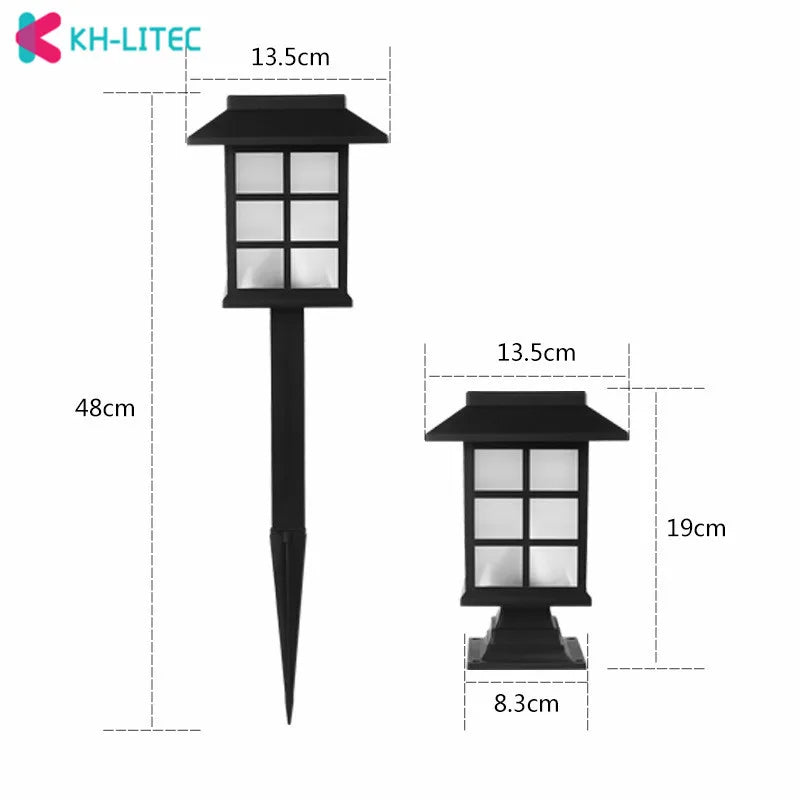 lanterne solaire rétro pour jardin et allée extérieure