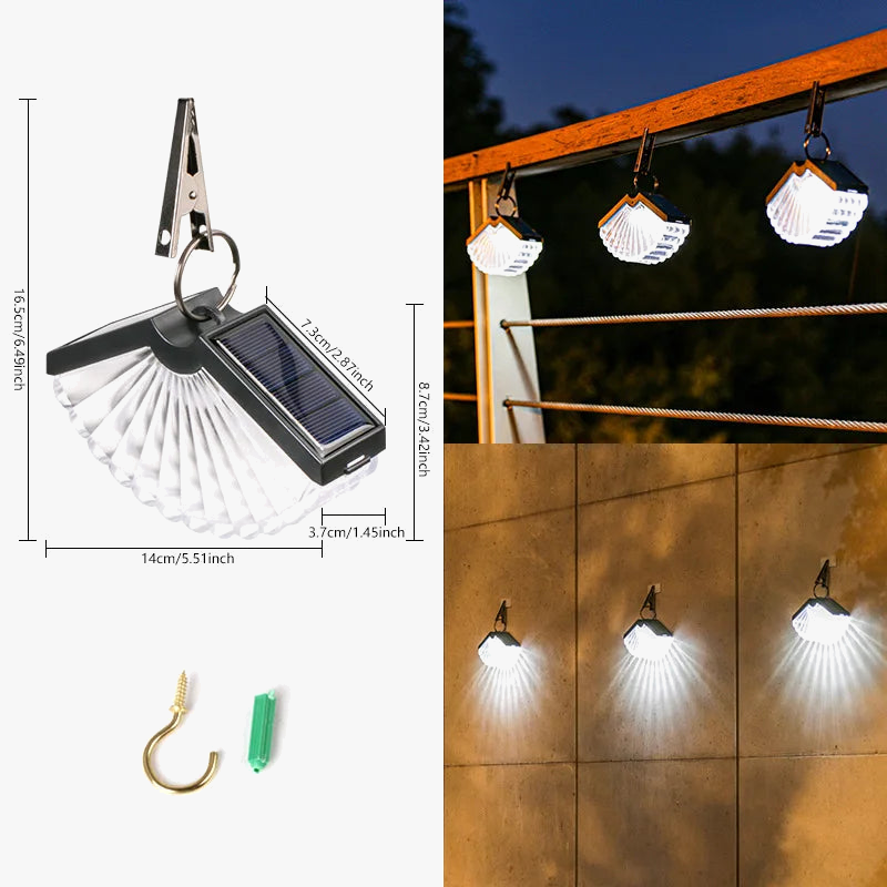 lanterne suspendue solaire pliable pour décoration extérieure et Noël
