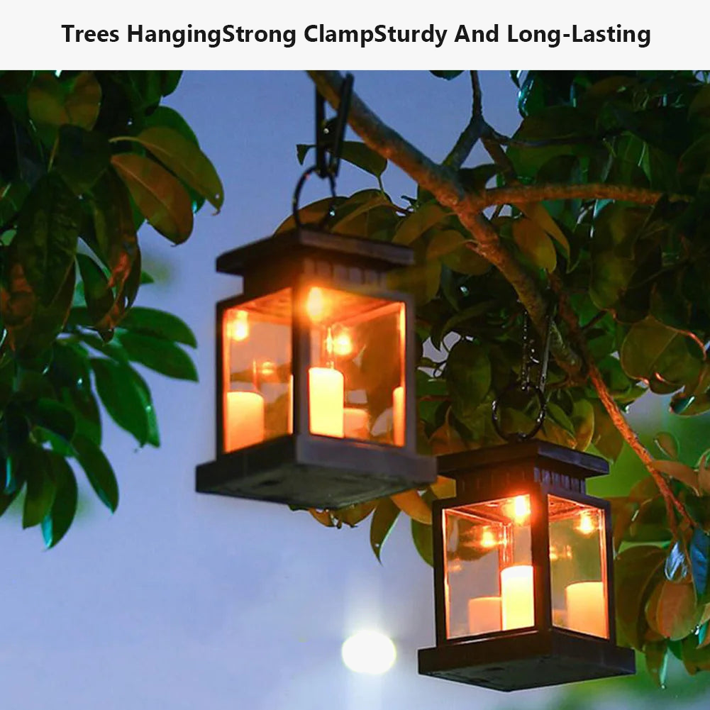 lanternes solaires suspendues lumineuses pour jardin et cour