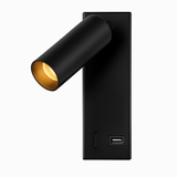 Led 3W applique avec interrupteur noir et blanc Bronze créatif avec USB applique avec pour chambre chevet