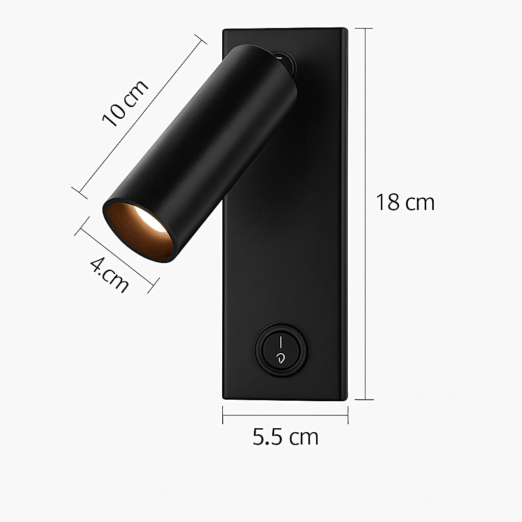 Led 3W applique avec interrupteur noir et blanc Bronze créatif avec USB applique avec pour chambre chevet