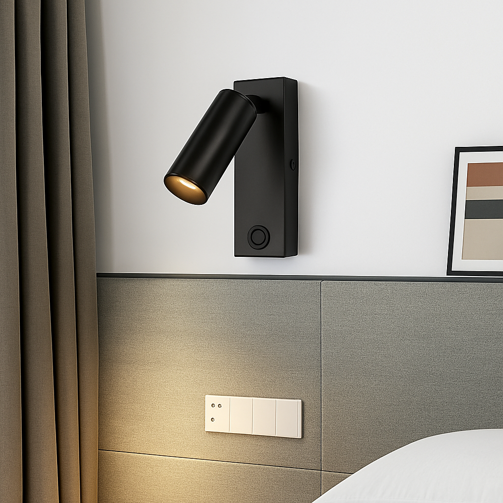Led 3W applique avec interrupteur noir et blanc Bronze créatif avec USB applique avec pour chambre chevet