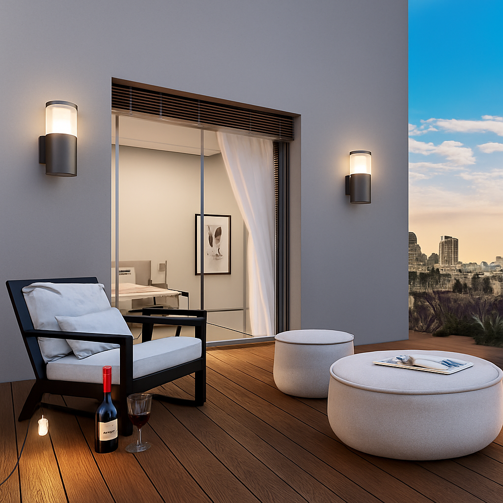 LED appliques extérieures E27 étanche porche lumière 12W AC85-265V couloir allée applique murale pour jardin cour balcon lampes