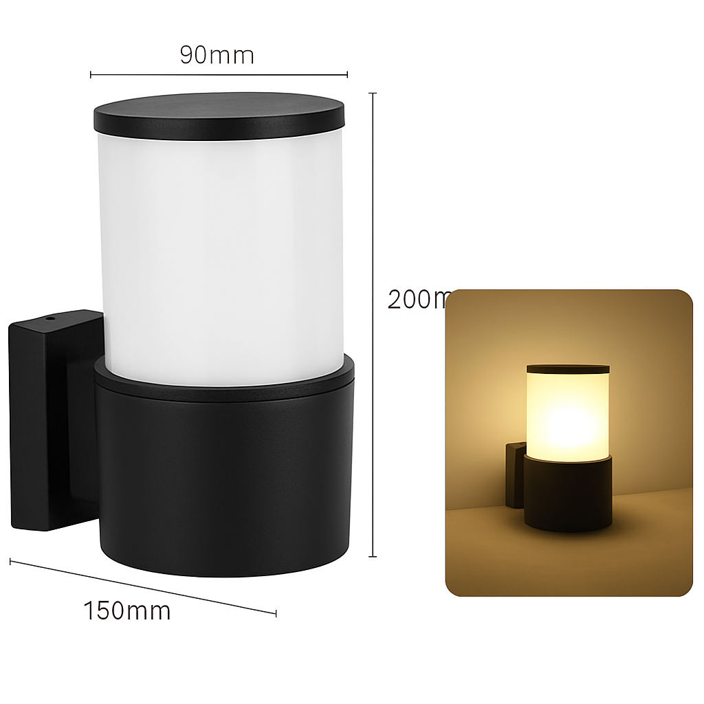 LED appliques extérieures E27 étanche porche lumière 12W AC85-265V couloir allée applique murale pour jardin cour balcon lampes