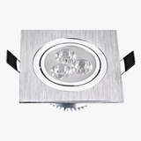 Spot LED carré vers le bas lumières 3W 5W 7W encastré Dimmable 110V 220V Spot intérieur plafond maison plafond décor