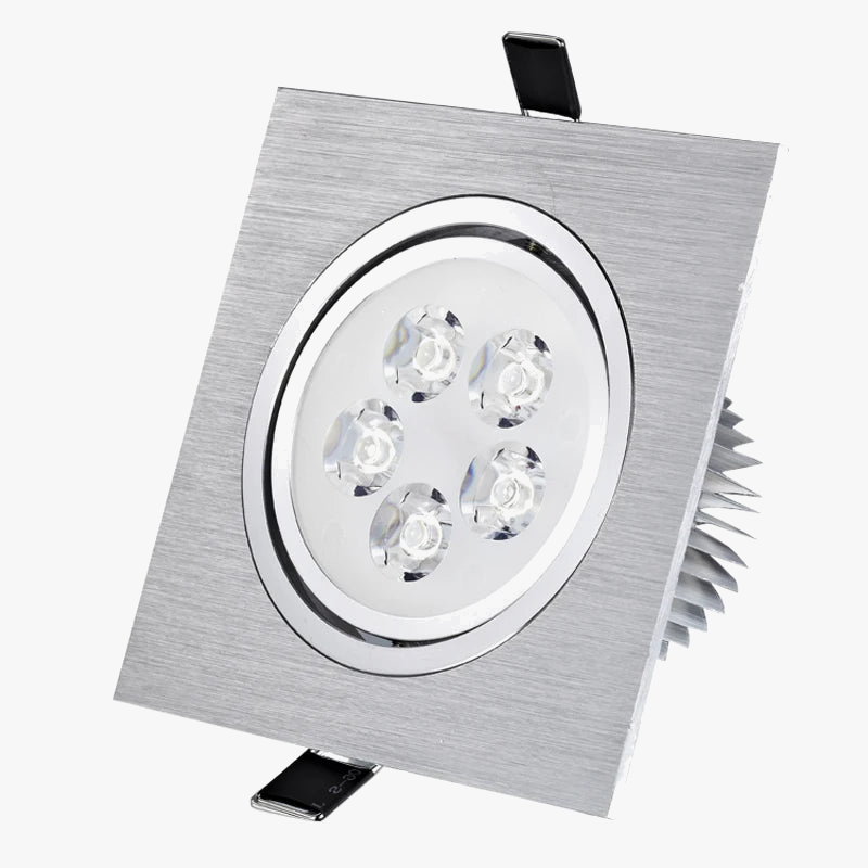 Spot LED carré vers le bas lumières 3W 5W 7W encastré Dimmable 110V 220V Spot intérieur plafond maison plafond décor