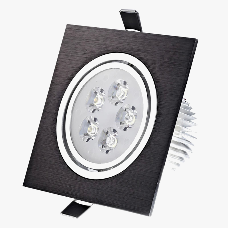 Spot LED carré vers le bas lumières 3W 5W 7W encastré Dimmable 110V 220V Spot intérieur plafond maison plafond décor