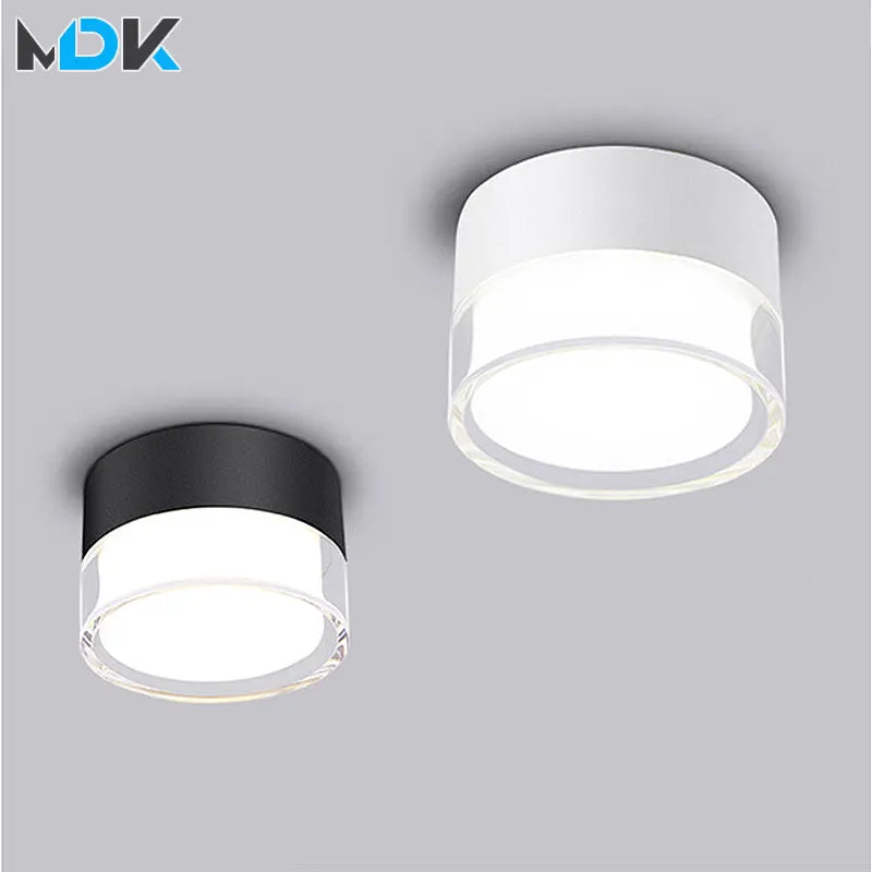 Spot LED Downlight monté en Surface plafonnier nordique 9W 12W 15W 18W spot lumineux circulaire 5W 7W 24W éclairage de salon