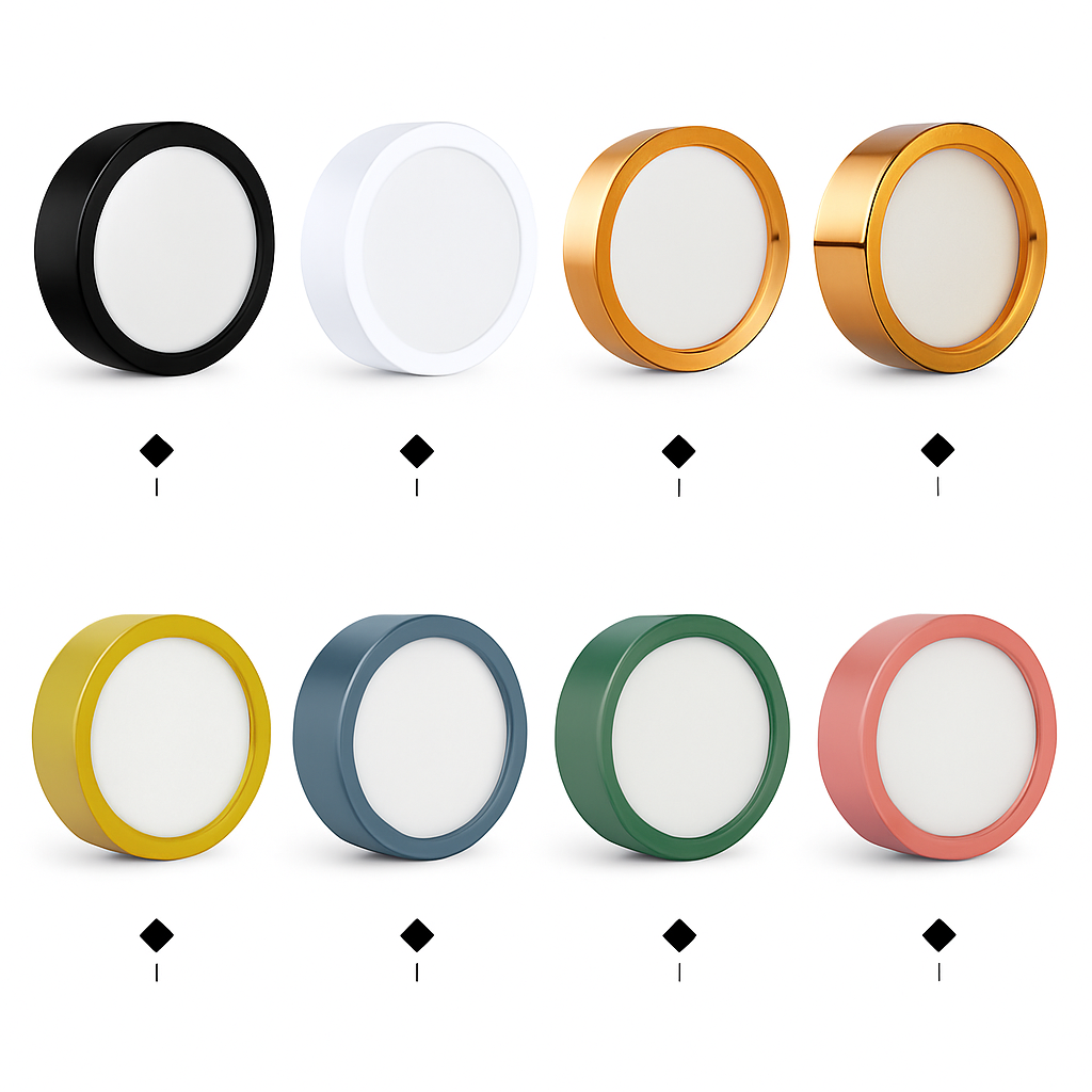 led downlight ultra mince monté en surface moderne