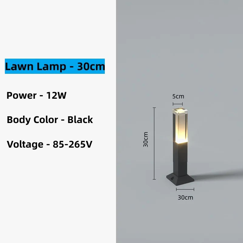 LED lampe à gazon paysage lumières pour la décoration de jardin IP65 étanche AC85-265V lumières de jardin éclairage extérieur pour maison de campagne
