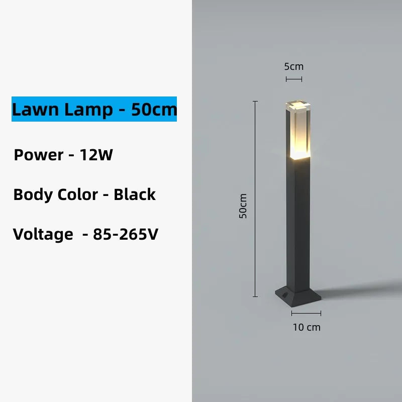 LED lampe à gazon paysage lumières pour la décoration de jardin IP65 étanche AC85-265V lumières de jardin éclairage extérieur pour maison de campagne